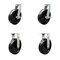 Service Caster 10'' Heavy Duty Phenolic Wheel Caster Set 2 Swivel Lock and Brake 2 Rigid, 4PK CRAN-SCC-KP92S1030-PHR-SLB-BSL-2-R-2 - alternate 1